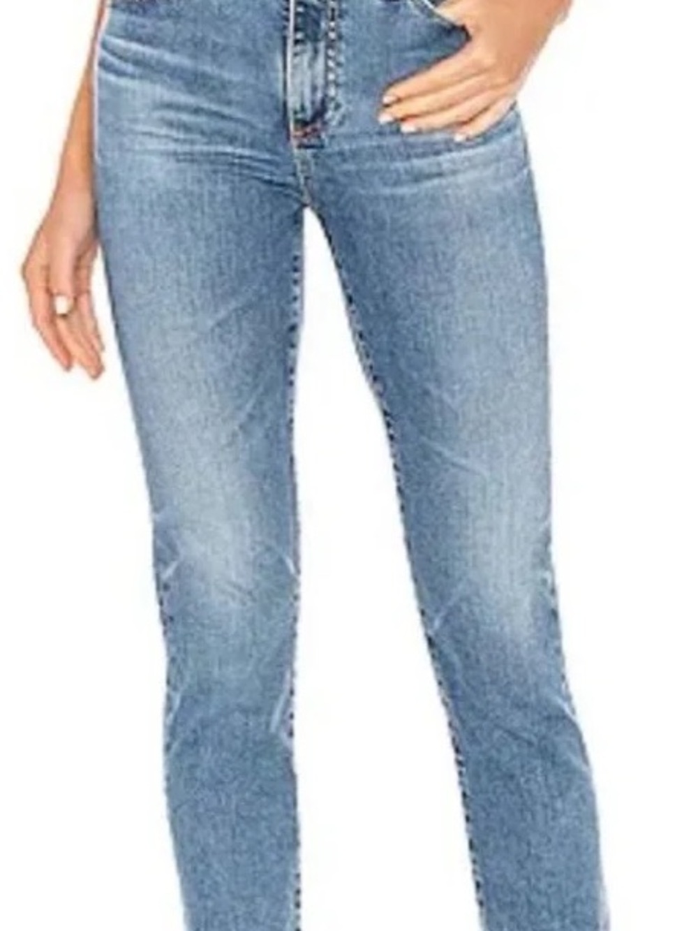 AG-ED Adriano Goldschmied Isabelle High-Rise Straight Crop Size 26 Jeans